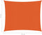 vidaXL - Zonnezeil - 160 - g/m² - 2,5x2,5 - m - HDPE - oranje