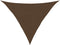 vidaXL - Zonnezeil - 160 - g/m² - 2,5x2,5x3,5 - m - HDPE - bruin