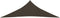 vidaXL - Zonnezeil - 160 - g/m² - 2,5x2,5x3,5 - m - HDPE - bruin