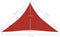 vidaXL - Zonnezeil - 160 - g/m² - 2,5x2,5x3,5 - m - HDPE - red