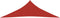 vidaXL - Zonnezeil - 160 - g/m² - 2,5x2,5x3,5 - m - HDPE - red