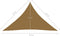 vidaXL - Zonnezeil - 160 - g/m² - 2,5x2,5x3,5 - m - HDPE - taupe