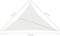 vidaXL - Zonnezeil - 160 - g/m² - 2,5x2,5x3,5 - m - HDPE - wit