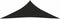 vidaXL - Zonnezeil - 160 - g/m² - 2,5x2,5x3,5 - m - HDPE - zwart