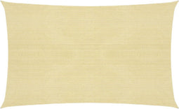 vidaXL - Zonnezeil - 160 - g/m² - 2,5x4,5 - m - HDPE - beige