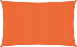 vidaXL - Zonnezeil - 160 - g/m² - 2,5x4,5 - m - HDPE - oranje