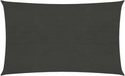 vidaXL - Zonnezeil - 160 - g/m² - 2,5x4,5 - m - HDPE - antracietkleurig