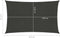 vidaXL - Zonnezeil - 160 - g/m² - 2,5x4,5 - m - HDPE - antracietkleurig