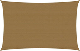 vidaXL - Zonnezeil - 160 - g/m² - 2,5x4,5 - m - HDPE - taupe