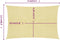 vidaXL - Zonnezeil - 160 - g/m² - 2,5x4 - m - HDPE - beige