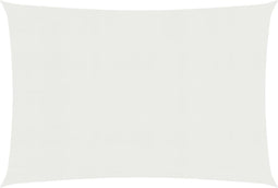 vidaXL - Zonnezeil - 160 - g/m² - 2,5x4 - m - HDPE - wit