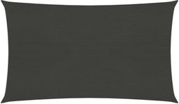 vidaXL - Zonnezeil - 160 - g/m² - 2,5x5 - m - HDPE - antracietkleurig