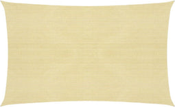 vidaXL - Zonnezeil - 160 - g/m² - 2,5x5 - m - HDPE - beige