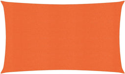vidaXL - Zonnezeil - 160 - g/m² - 2,5x5 - m - HDPE - oranje