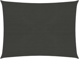 vidaXL - Zonnezeil - 160 - g/m² - 2x2,5 - m - HDPE - antracietkleurig
