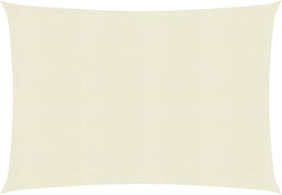 vidaXL - Zonnezeil - 160 - g/m² - 2x2,5 - m - HDPE - crèmekleurig