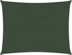 vidaXL - Zonnezeil - 160 - g/m² - 2x2,5 - m - HDPE - donkergroen