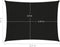 vidaXL - Zonnezeil - 160 - g/m² - 2x2,5 - m - HDPE - zwart