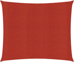 vidaXL - Zonnezeil - 160 - g/m² - 2x2 - m - HDPE - rood