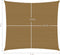 vidaXL - Zonnezeil - 160 - g/m² - 2x2 - m - HDPE - taupe
