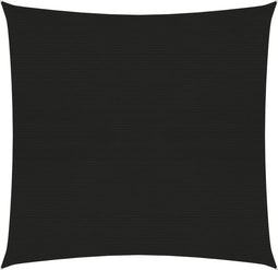 vidaXL - Zonnezeil - 160 - g/m² - 2x2 - m - HDPE - zwart