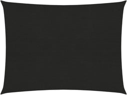 vidaXL - Zonnezeil - 160 - g/m² - 2x3,5 - m - HDPE - zwart