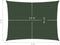 vidaXL - Zonnezeil - 160 - g/m² - 2x3 - m - HDPE - donkergroen