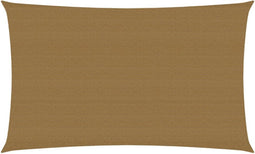 vidaXL - Zonnezeil - 160 - g/m² - 2x4,5 - m - HDPE - taupe