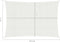 vidaXL - Zonnezeil - 160 - g/m² - 2x4,5 - m - HDPE - wit
