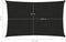 vidaXL - Zonnezeil - 160 - g/m² - 2x4,5 - m - HDPE - zwart