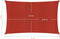 vidaXL - Zonnezeil - 160 - g/m² - 2x4 - m - HDPE - rood
