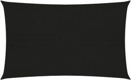 vidaXL - Zonnezeil - 160 - g/m² - 2x4 - m - HDPE - zwart