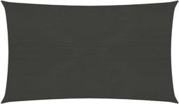 vidaXL - Zonnezeil - 160 - g/m² - 2x5 - m - HDPE - antracietkleurig