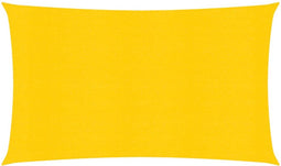 vidaXL - Zonnezeil - 160 - g/m² - 2x5 - m - HDPE - geel