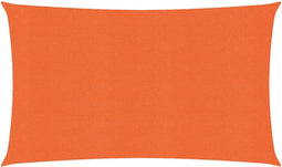 vidaXL - Zonnezeil - 160 - g/m² - 2x5 - m - HDPE - oranje