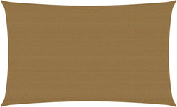 vidaXL - Zonnezeil - 160 - g/m² - 2x5 - m - HDPE - taupe
