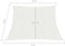 vidaXL - Zonnezeil - 160 - g/m² - 3/4x2 - m - HDPE - wit
