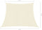 vidaXL - Zonnezeil - 160 - g/m² - 3/4x3 - m - HDPE - crèmekleurig