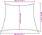 vidaXL - Zonnezeil - 160 - g/m² - 3/4x3 - m - HDPE - donkergroen