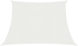vidaXL - Zonnezeil - 160 - g/m² - 3/4x3 - m - HDPE - wit