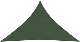 vidaXL - Zonnezeil - 160 - g/m² - 3,5x3,5x4,9 - m - HDPE - donkergroen
