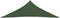 vidaXL - Zonnezeil - 160 - g/m² - 3,5x3,5x4,9 - m - HDPE - donkergroen