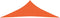 vidaXL - Zonnezeil - 160 - g/m² - 3,5x3,5x4,9 - m - HDPE - oranje