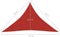 vidaXL - Zonnezeil - 160 - g/m² - 3,5x3,5x4,9 - m - HDPE - rood