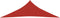 vidaXL - Zonnezeil - 160 - g/m² - 3,5x3,5x4,9 - m - HDPE - rood