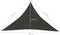 vidaXL - Zonnezeil - 160 - g/m² - 3,5x3,5x4,9 - m - HDPE - antracietkleurig