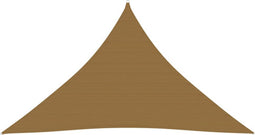 vidaXL - Zonnezeil - 160 - g/m² - 3,5x3,5x4,9 - m - HDPE - taupe