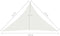 vidaXL - Zonnezeil - 160 - g/m² - 3,5x3,5x4,9 - m - HDPE - wit