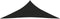 vidaXL - Zonnezeil - 160 - g/m² - 3,5x3,5x4,9 - m - HDPE - zwart