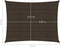vidaXL - Zonnezeil - 160 - g/m² - 3,5x4,5 - m - HDPE - bruin